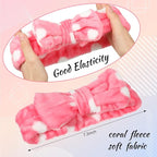 Jexine 24 Pcs Facial Spa Headband Makeup Headbands Bulk Bow Hair Head Band - Image 2
