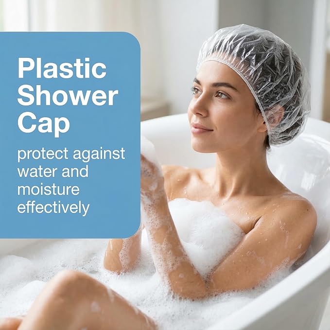 MAQIHAN 100 Disposable Shower Caps Large - Image 5