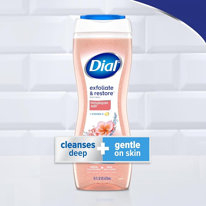 Dial Body Wash, Exfoliate & Restore Himalayan Salt, 16 Fl Oz, Hydraclean - Image 3