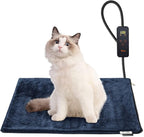 Toozey Pet Heating Pad, 6 Adjustable Temperature Heated Cat Bed by Toozey