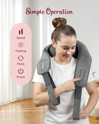 Cordless Neck Massager for Pain Relief Deep Tissue, Kneading Shiatsu Neck and - Image 6