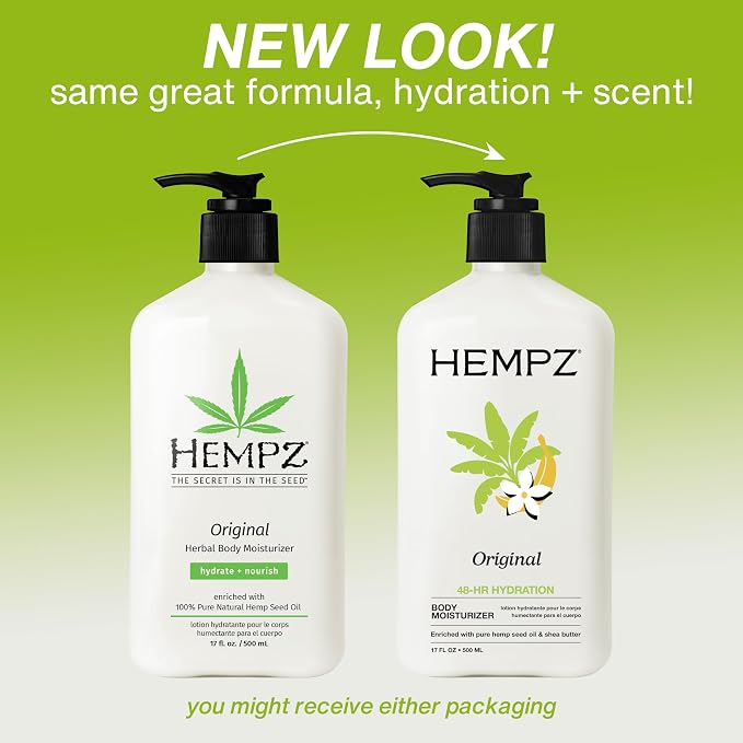 Hempz Original, Natural Hemp Seed Oil Body Moisturizer - Image 3