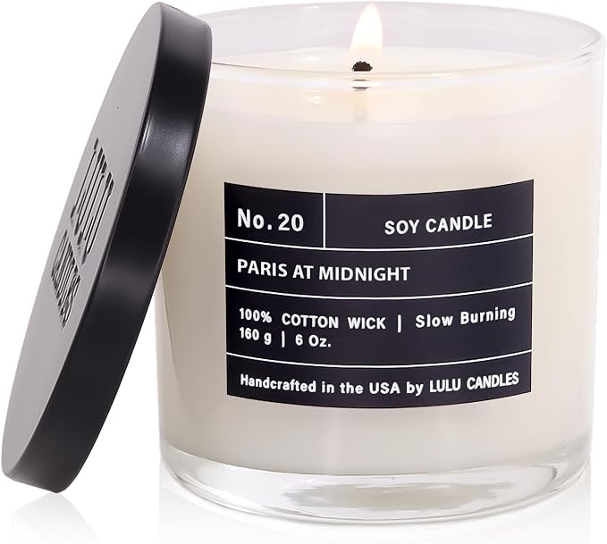 Lulu Candles | Paris at Midnight | Luxury Scented Soy Jar Candle | Hand Poured by LULUCANDLES