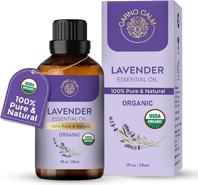 Organic Lavender Essential Oil | USDA Certified Organic Lavender Oil | by CarnoCalm