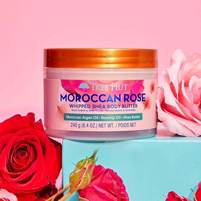 Tree Hut Moroccan Rose Whipped Shea Body Butter, Hydrating & Nourishing Body - Image 5