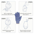 Evridwear Exfoliating Dual Texture Bath Gloves - Image 5