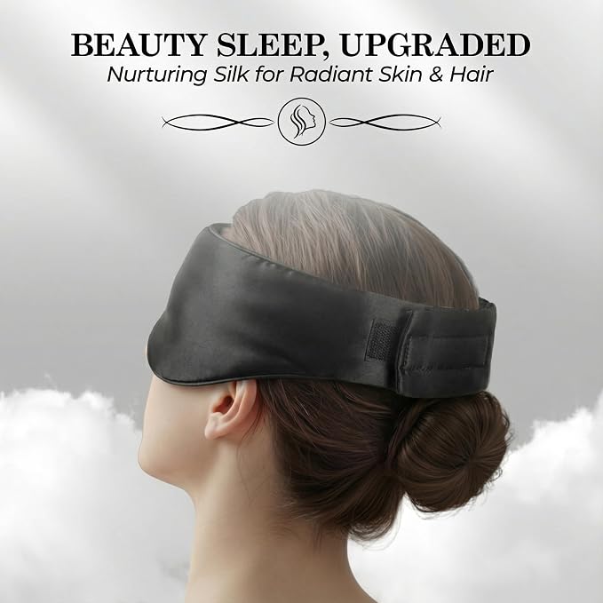 SLEEP SANCTUARY 100% Pure Mulberry Silk Sleep Mask - Image 7