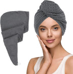 MaopaoBeauty Hair Towel Terry Cloth Absorbent Dry Anti Frizz Twist Plopping by BESTCHOICEFORYOU%EF%BC%81