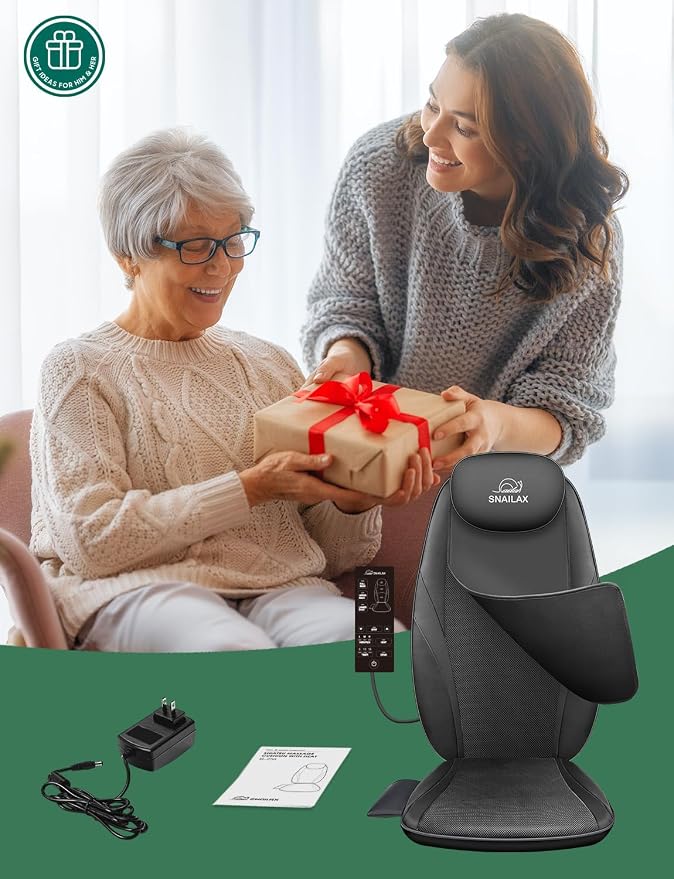 Snailax Back Massager with Heat, Gifts - Image 8