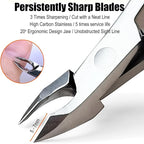 LePinko Professional Cuticle Trimmer kit, Super Sharp Dead Skin Clipper - Image 3
