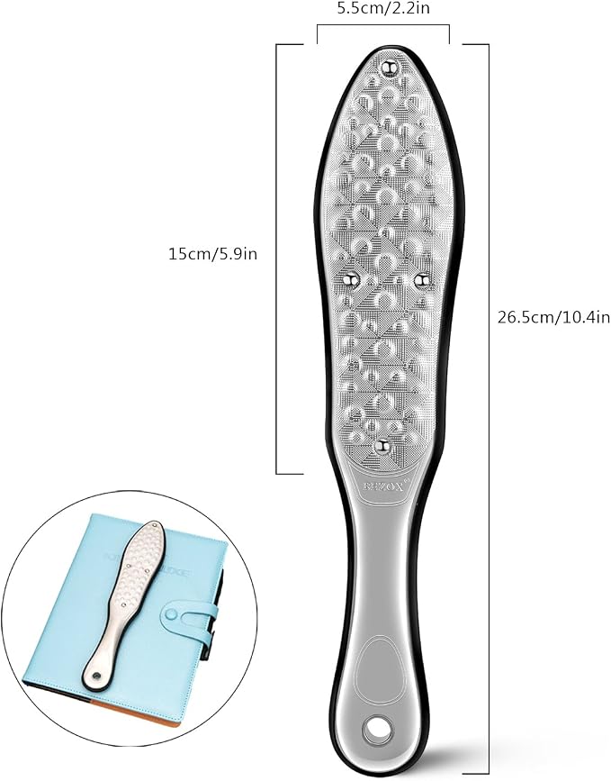 BEZOX Professional Foot File Callus Remover, Double Sided Pedicure Rasp - Image 6