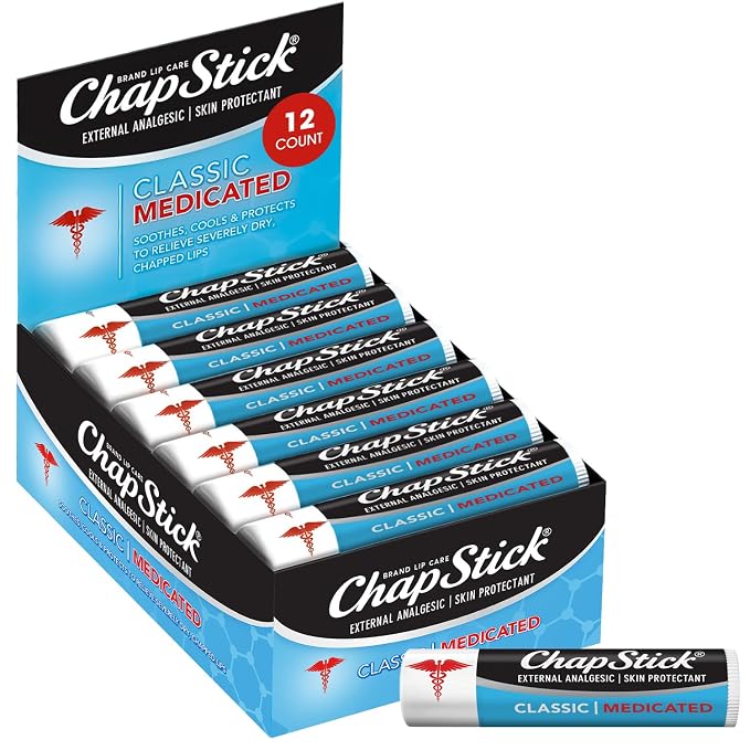 Chapstick ChapStick Classic Lip Balm Skin Protectant Bulk, Medicated Flavor by ChapStick