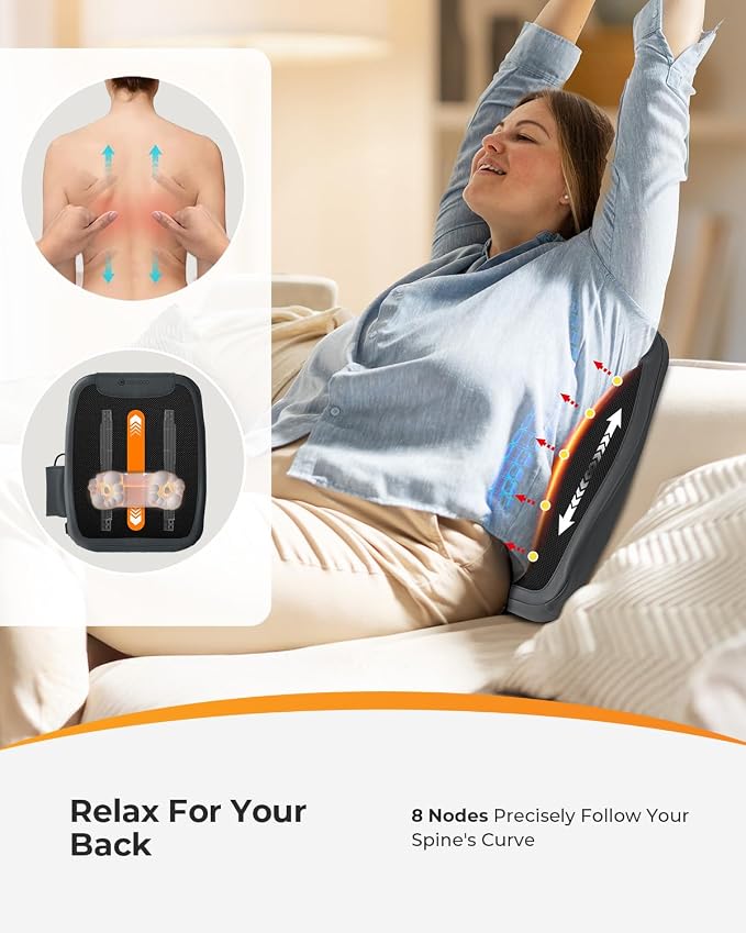CooCoCo Shiatsu Back Massager for Pain Relief Deep Tissue, FSA Eligible - Image 2
