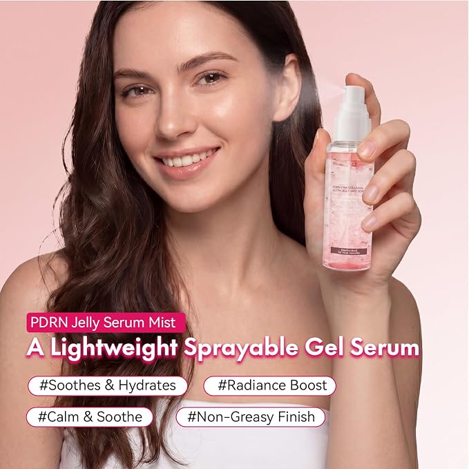 Jelly Serum Mist with PDRN, 3-in-1 Hydrating Face Glow Spray with Ceramide - Image 7