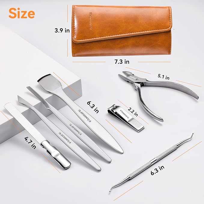 Famlife 7-Piece Professional Pedicure Kit - Image 7