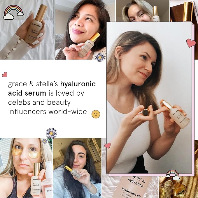 grace & stella Award Winning Hyaluronic Acid Face Serum Removes Fine Lines & - Image 7