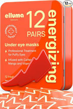 Under Eye Patches 12 Pairs of Themed Hydrogel Eye Gel Pads by EllumaBeauty