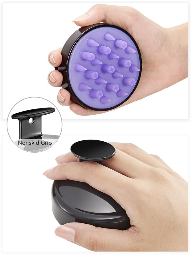 HEETA Hair Scalp Massager Brush, Updated Hair Shampoo Brush, Wet & Dry Scalp - Image 3