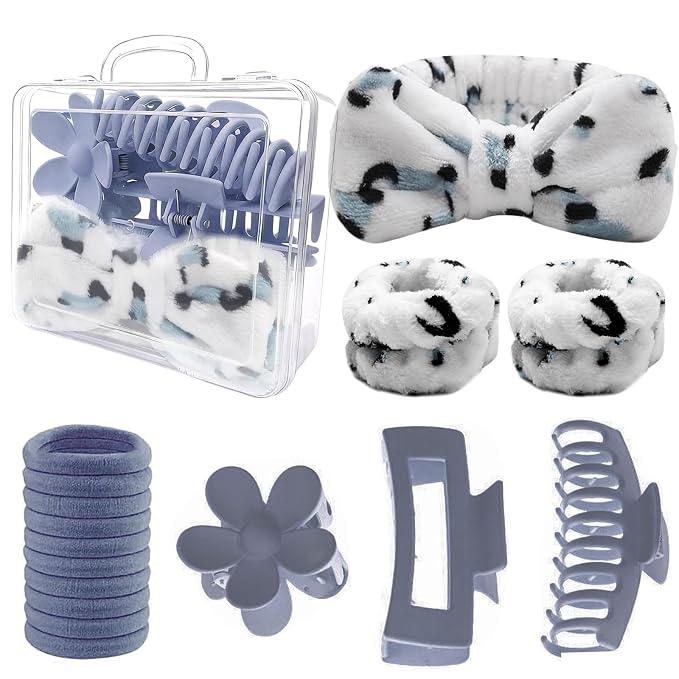 16 Pcs Skincare Headband Set, Face Washing Headband by XiuyingFeng