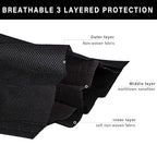 Borje 200 PCS Black Disposable Face Mask 3 Ply Protection Face Masks - Image 3