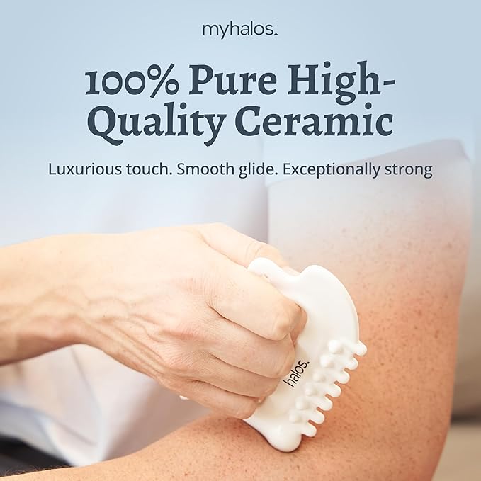 MyHalos 6-in-1 Ceramic Body Gua Sha Facial Tools - Image 3