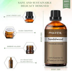 Sandalwood Essential Oil, 1.01Fl.Oz PHATOIL Pure Essential Oil Singles - Image 5