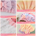 2PCS Super Absorbent Hair Towel Wrap - Image 3