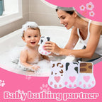 Baby and Kids Bath loofah Sponge, Easy Grip Cute Cat Paw Design Kids Body - Image 2
