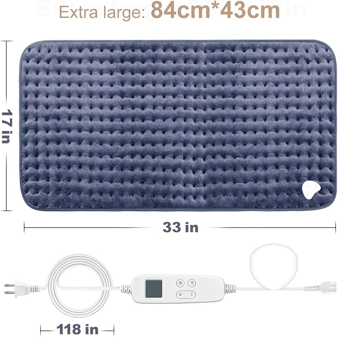 VAAGHANM Heating Pad: 33 x 17 inches Electric Heating Pad - Image 6