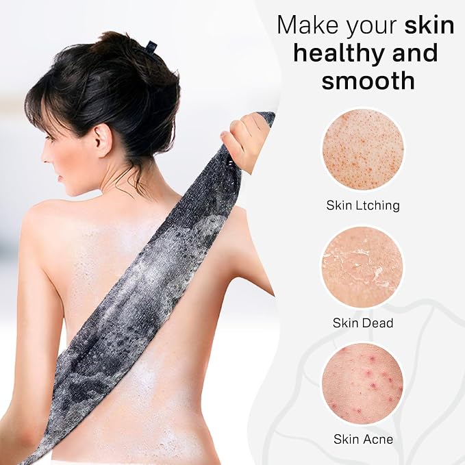 Yiclick Exfoliating Washcloth Towel, Japanese Exfoliating Bath Wash Cloth - Image 3