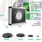 AICNLY 10 Pcs Basalt Hot Stones Massage Set - Image 5