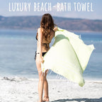 Ray Silver Turkish Beach Towel – 100% Cotton 40x71 Quick Dry Oversized Sand - Image 4