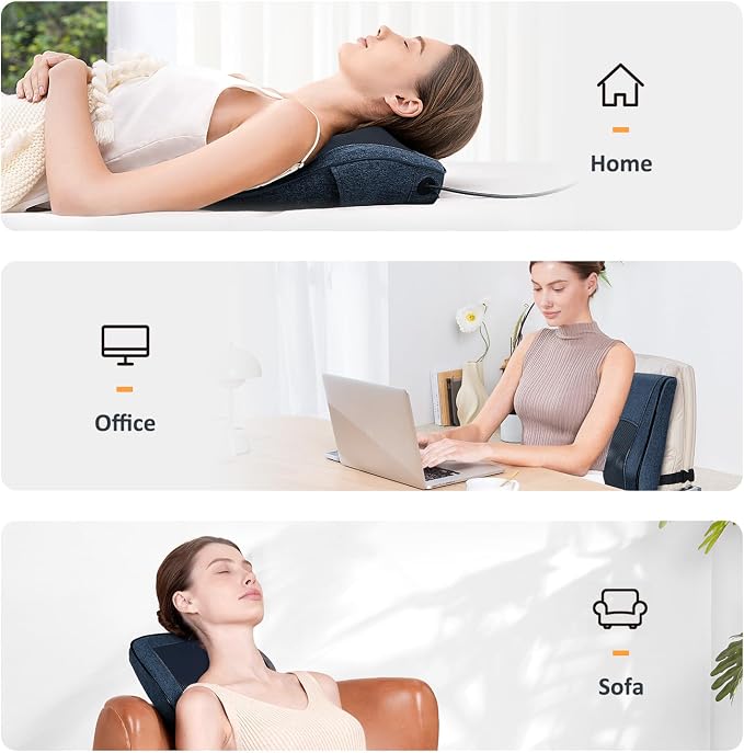 Boriwat Neck Massager with Heat, Back Massager & Deep Tissue Massager, 3D - Image 8