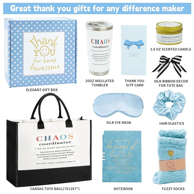 Thank You Gifts for Women, Teacher Appreciation Gifts, Birthday Gift Basket - Image 2