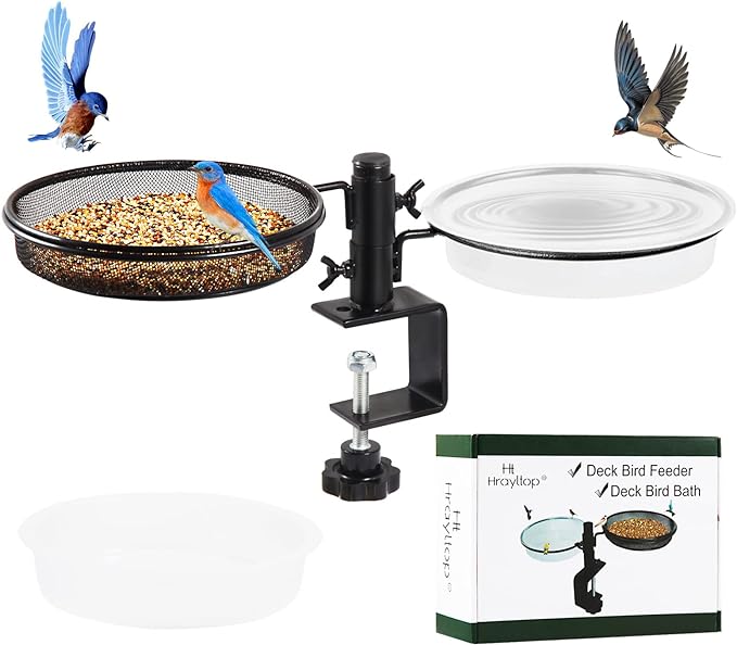 HRAYLTOP Deck Bird Feeders by HRAYLTOP