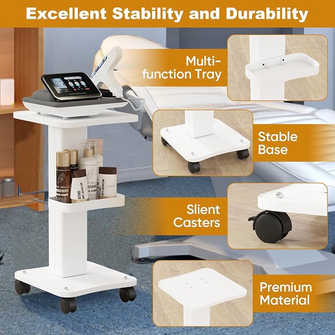 uyoyous 3 Tier Esthetician Rolling Cart - Image 3