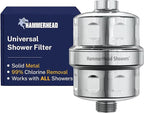 HammerHead Showers® Solid Metal Shower Head Filter – KDF 55 Shower Filter by HammerHeadShowers