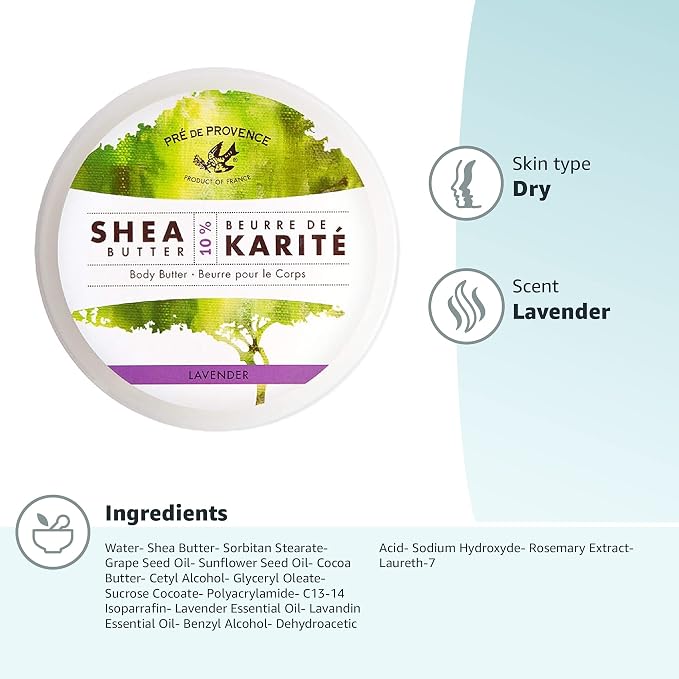 Pre de Provence Beurre De Karité Moisturizing Collection, Shea Butter Enriched - Image 8