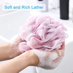 AmazerBath Loofah Sponge 75g/Piece, Exfoliating Bath Sponge Body Scrubber - Image 2