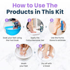 Lavender Foot Soak & Callus Remover Gel Kit - Image 9