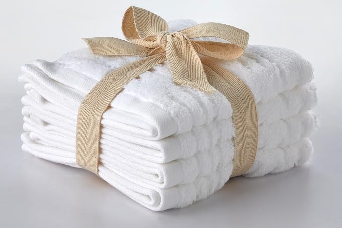 SKL Home CloudSoft Cotton Luxury 4-Piece Washcloth Set - Image 3