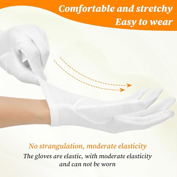 6 Pairs Moisturizing Socks Gloves Set, Spa Foot Moisturizer Socks & Cotton - Image 4