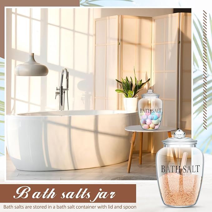 SiliFine 2 Sets 74 oz Bath Salt Container - Image 5