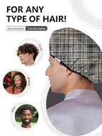 Years calm Men Shower Cap Reusable Waterproof, Dual-Layer Design, Double-Sided - Image 7