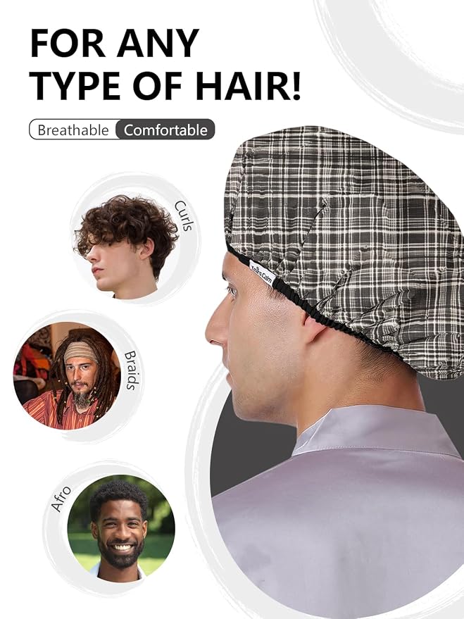 Years calm Men Shower Cap Reusable Waterproof, Dual-Layer Design, Double-Sided - Image 7