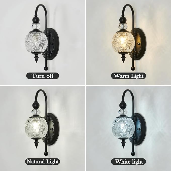 Piepooye Vintage Black Wall Sconce - Image 9