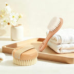 Dry Brushing Body Brush Set for Body and Face, Boar Bristle Body Scrub Brush - Image 9