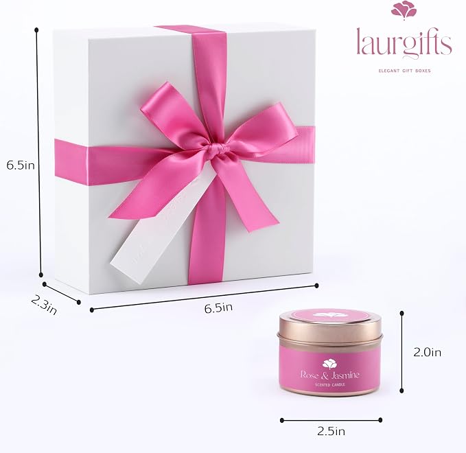 Mothers Day Spa Gift Set for Women – Rose & Jasmine Candle Gift Set - Image 7