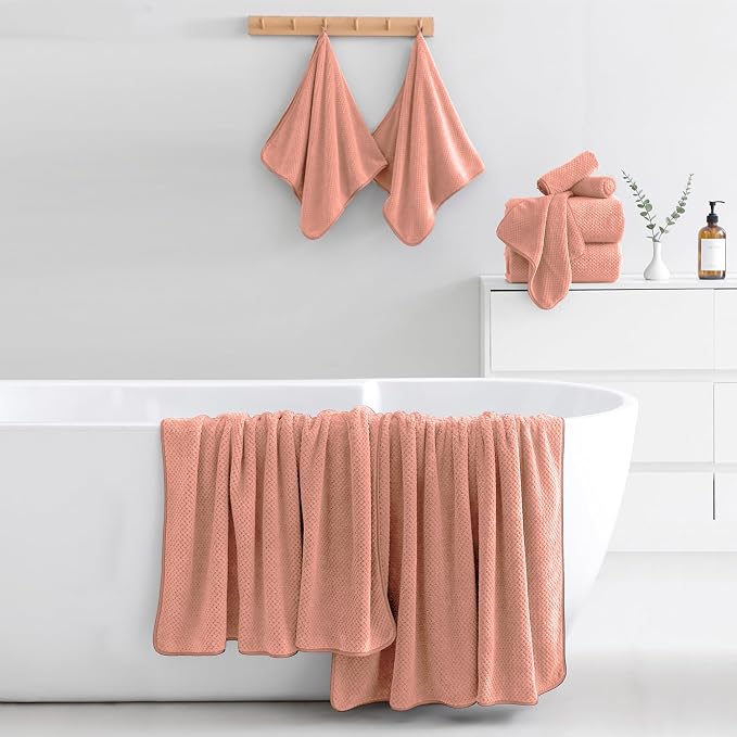 18 Piece Microfiber Bath Towels Set - Image 4