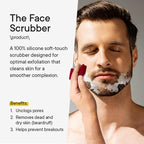 Silicone Face Scrubber for Men Facial Cleansing Brush Silicone Face Wash Brush - Image 4